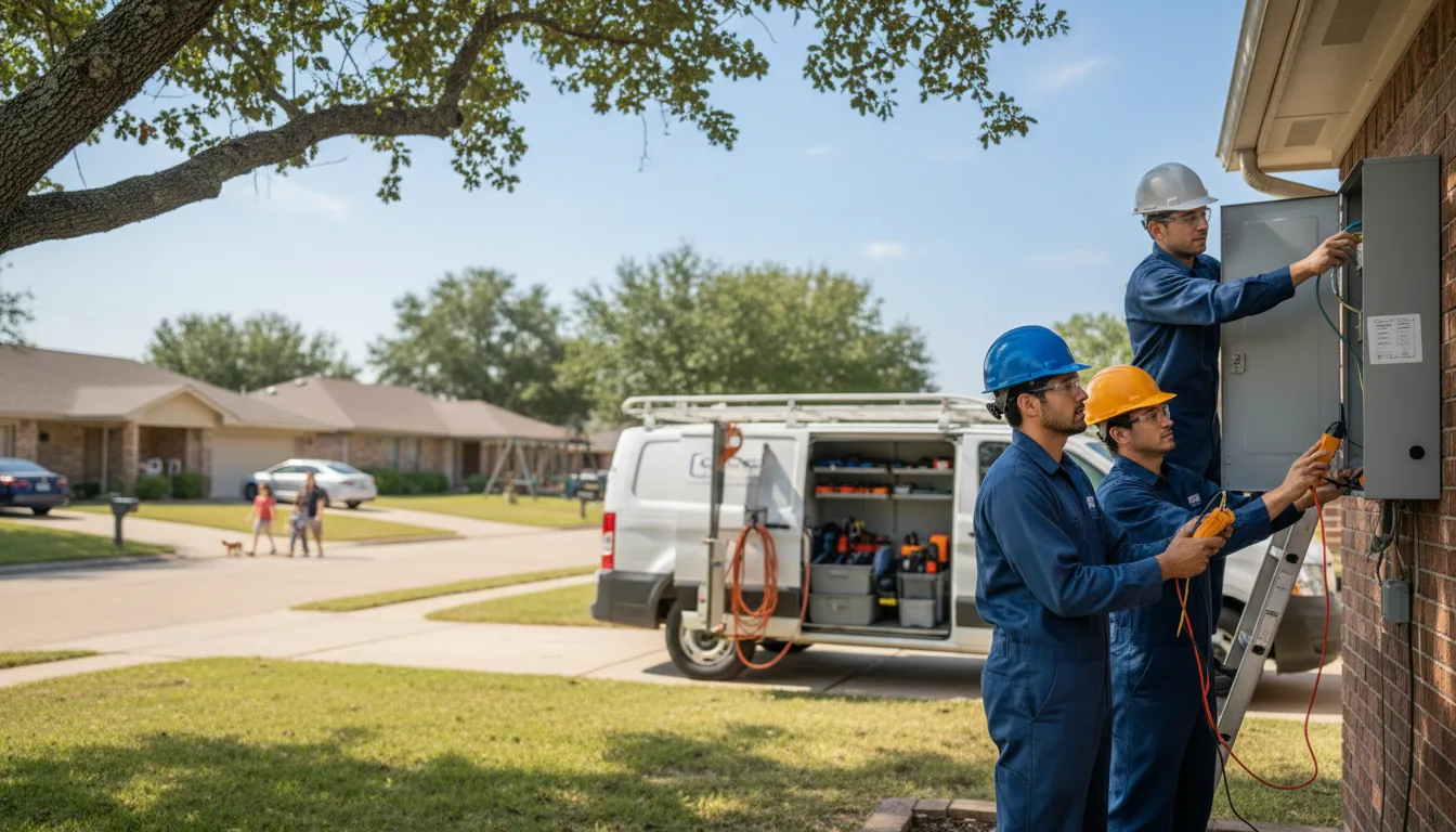 Certified electrician providing emergency electrical services in Conception, MO